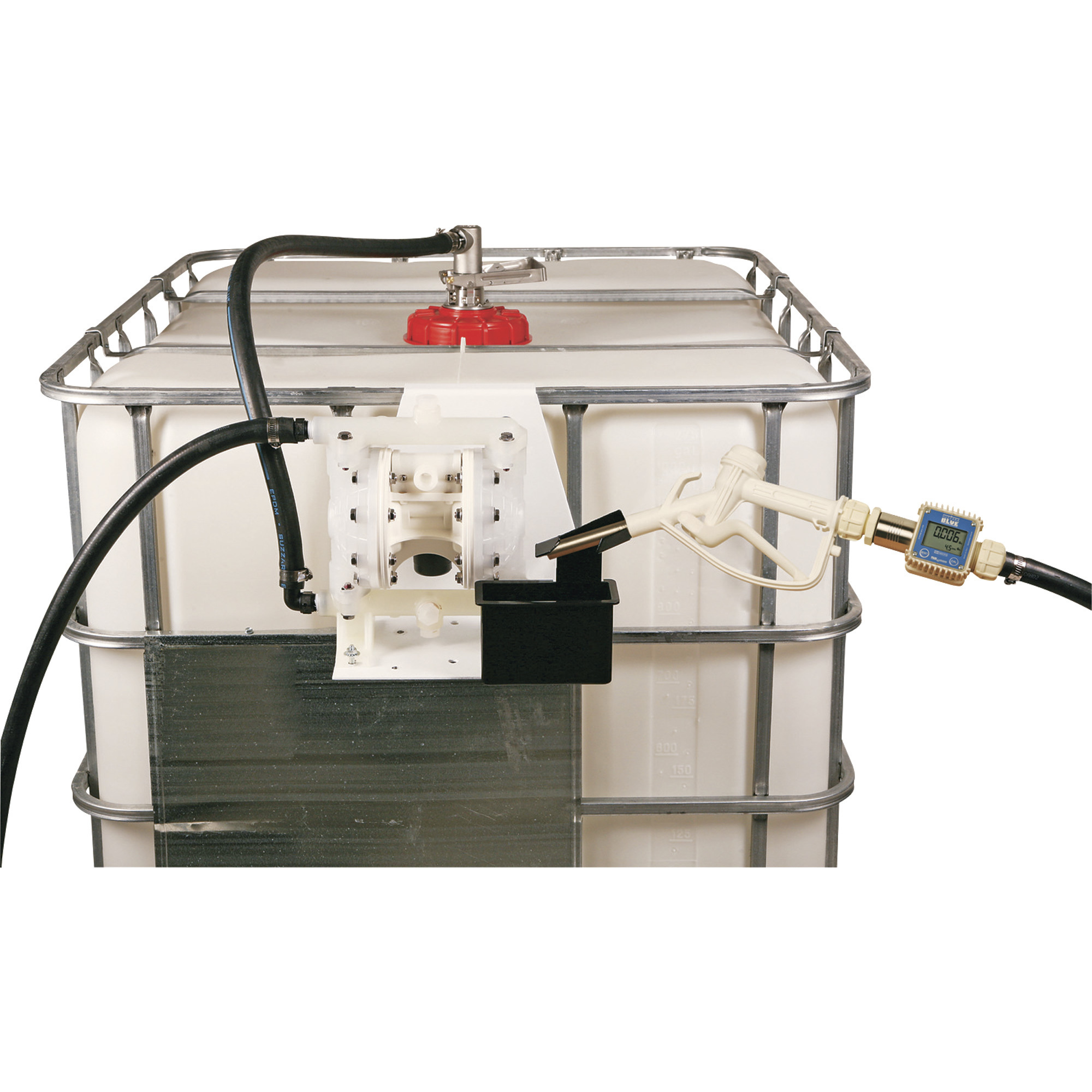 LiquiDynamics DEF IBC Tote System, Air, Manual Shutoff Nozzle, Model# 970012-06M
